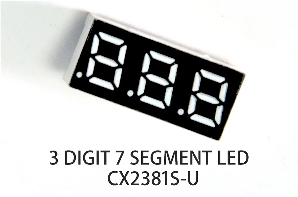 Driecijferige 7-segment-LED